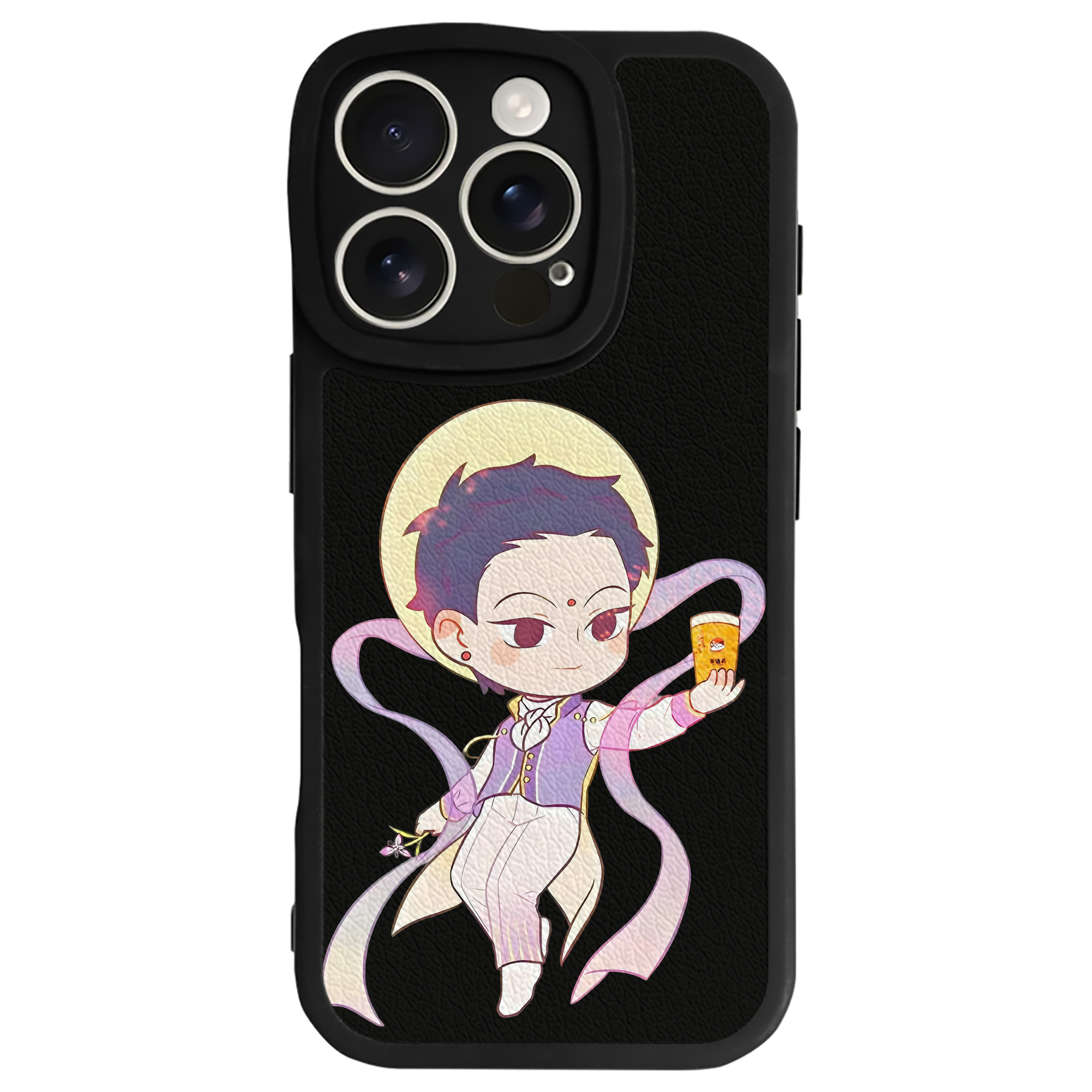 （画像用） Ne Zha 2 ナタ 魔童の大暴れ 【iPhone 16シリーズ対応】シリコンスマホケース（レザー調） 材質：シリコン
